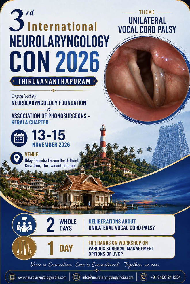 Neurolaryngology CON 2026 — Trivandrum